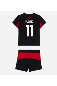 AC Milan Christian Pulisic #11 Babyklær Hjemme Fotballdrakt til barn 2025-26 Korte ermer (+ Korte bukser)